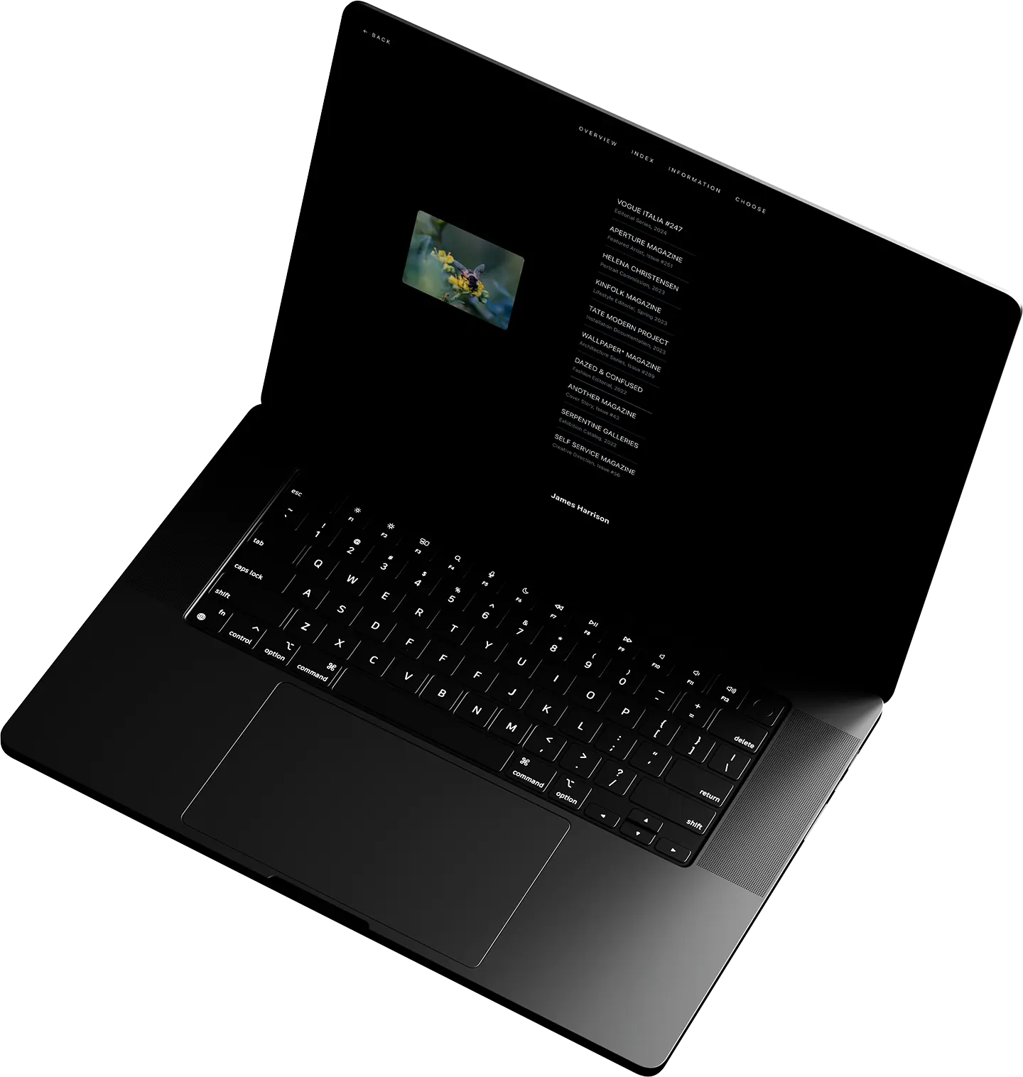 James Harrison MacBook View