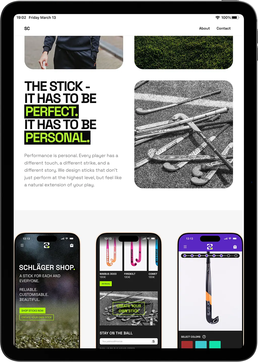 Samuel Cochrane iPad View